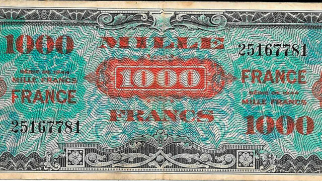 1000 francs France type 1945