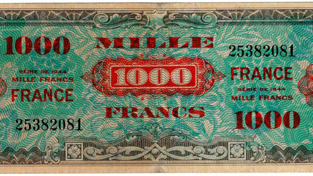 1000 francs France type 1945