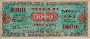 1000 francs France type 1945