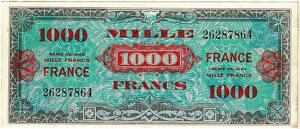 1000 francs France type 1945