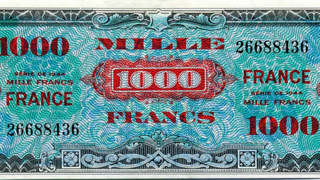 1000 francs France type 1945