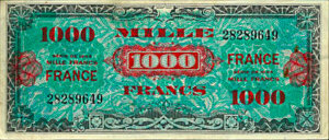 1000 francs France type 1945