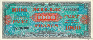 1000 francs France type 1945