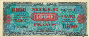 1000 francs France type 1945