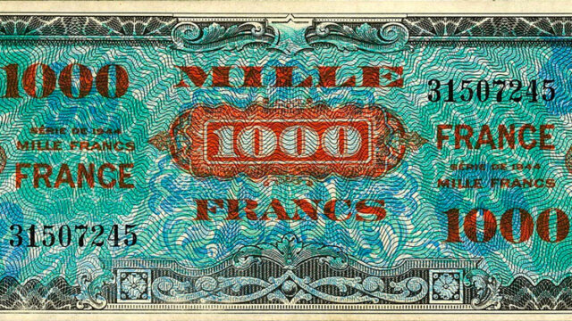 1000 francs France type 1945