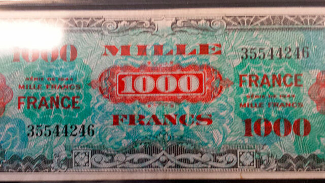 1000 francs France type 1945