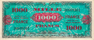 1000 francs France type 1945