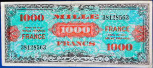 1000 francs France type 1945