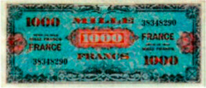 1000 francs France type 1945