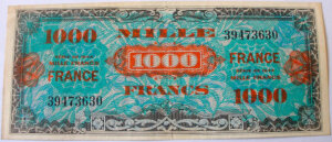 1000 francs France type 1945