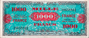 1000 francs France type 1945