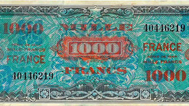 1000 francs France type 1945