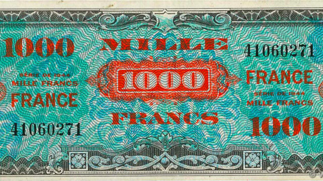 1000 francs France type 1945