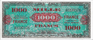 1000 francs France type 1945