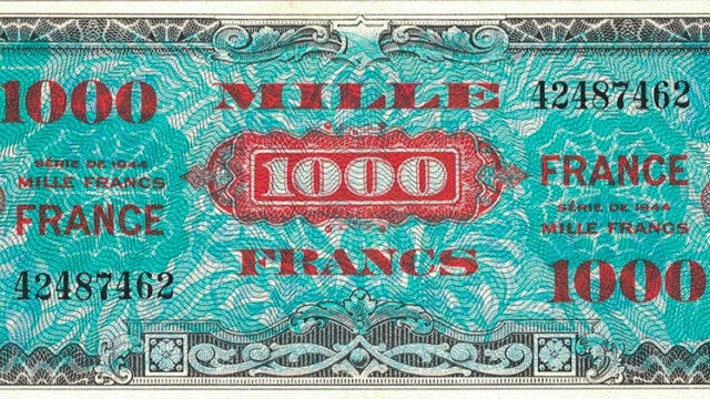 1000 francs France type 1945