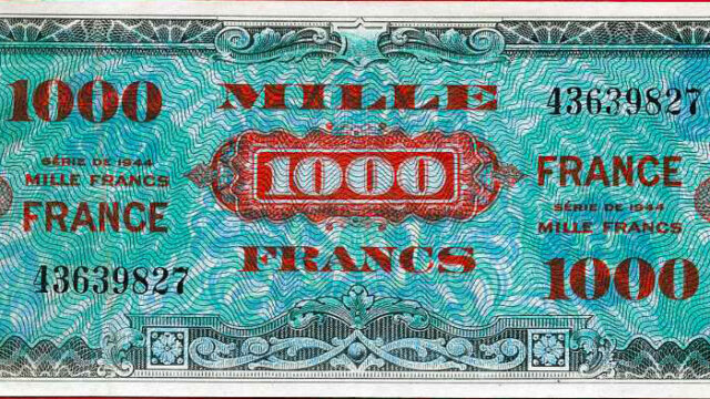 1000 francs France type 1945