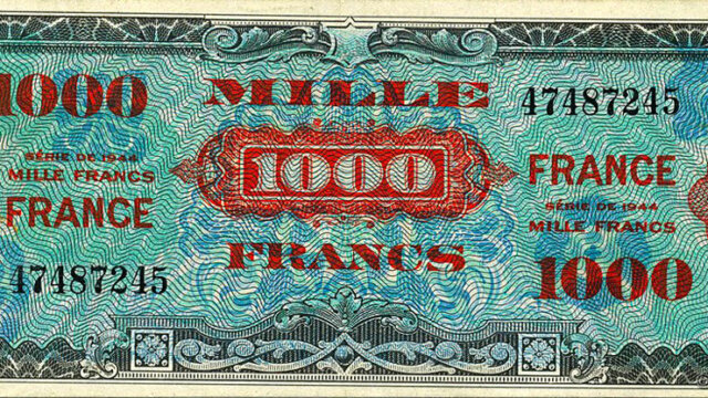 1000 francs France type 1945