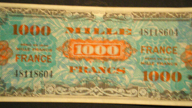 1000 francs France type 1945