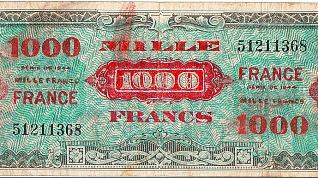 1000 francs France type 1945