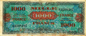 1000 francs France type 1945