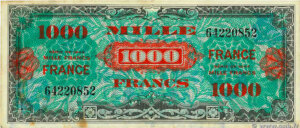 1000 francs France type 1945