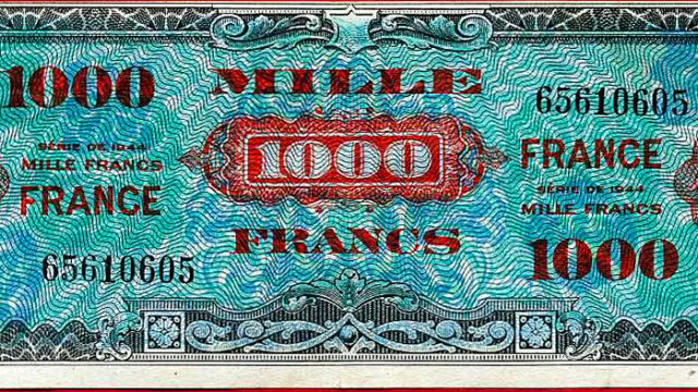 1000 francs France type 1945