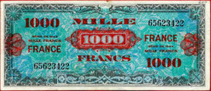 1000 francs France type 1945