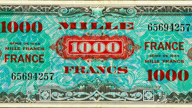 1000 francs France type 1945