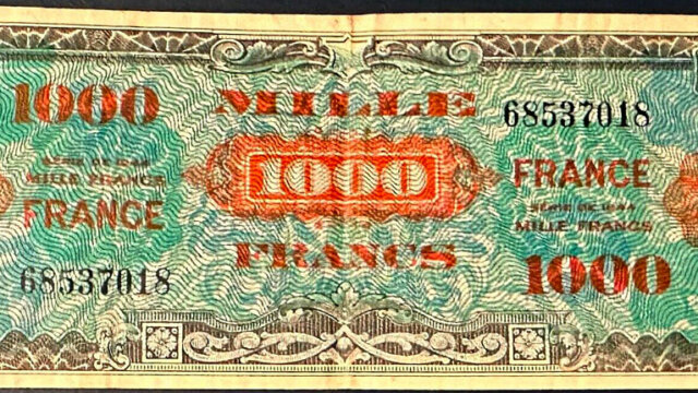 1000 francs France type 1945