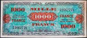 1000 francs France type 1945