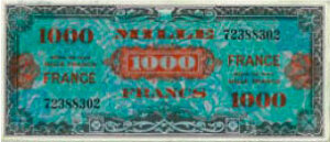 1000 francs France type 1945