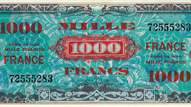 1000 francs France type 1945