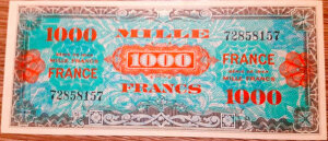 1000 francs France type 1945