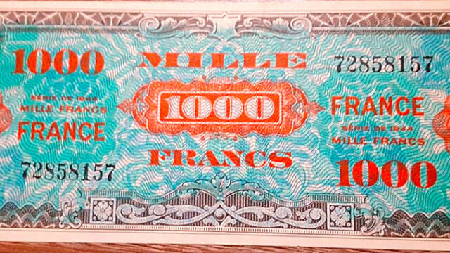 1000 francs France type 1945