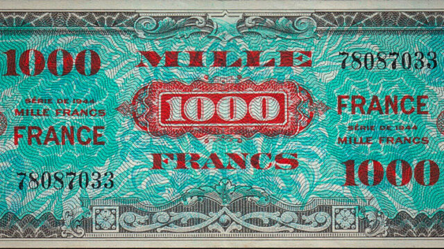 1000 francs France type 1945