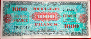 1000 francs France type 1945