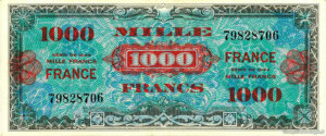 1000 francs France type 1945