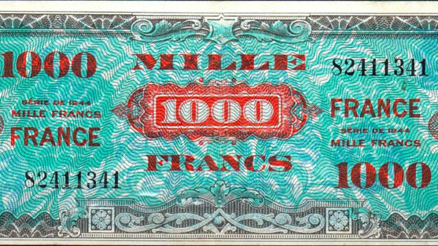 1000 francs France type 1945