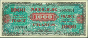 1000 francs France type 1945