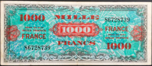 1000 francs France type 1945