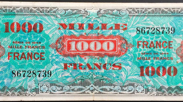 1000 francs France type 1945