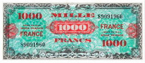 1000 francs France type 1945