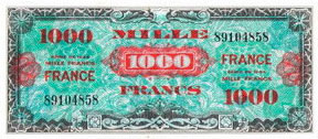 1000 francs France type 1945