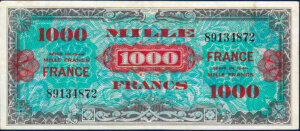 1000 francs France type 1945