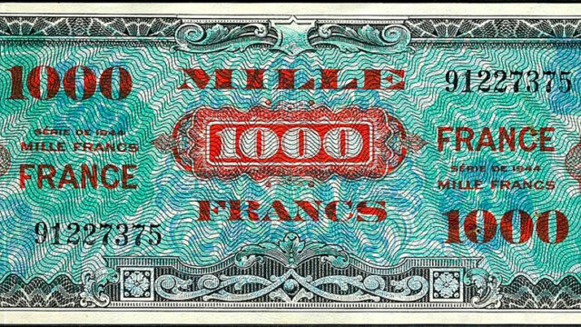 1000 francs France type 1945