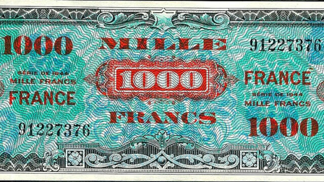 1000 francs France type 1945