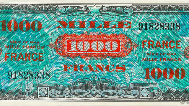 1000 francs France type 1945