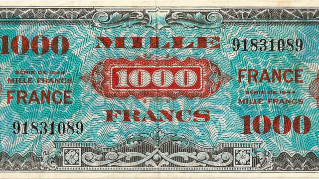 1000 francs France type 1945