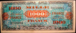 1000 francs France type 1945