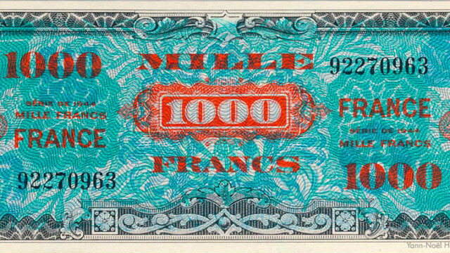 1000 francs France type 1945